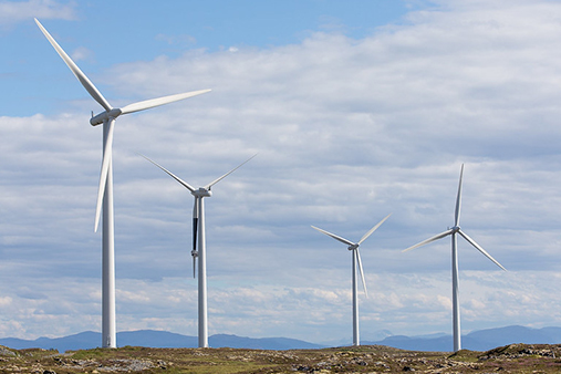 Wind turbines at Smøla wind farm