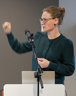 Helene Amundsen taler på årskonferansen
